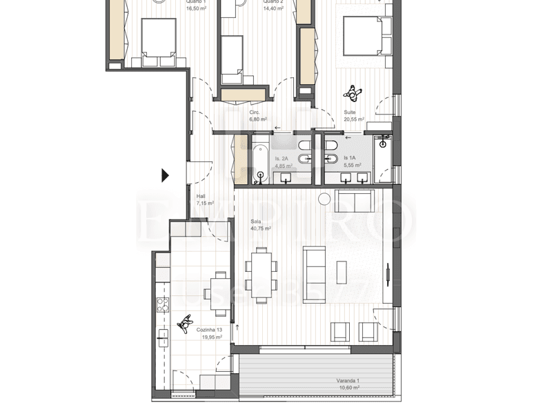 T3 Apartment In Quinta Da Pinhaõ, Verdizela